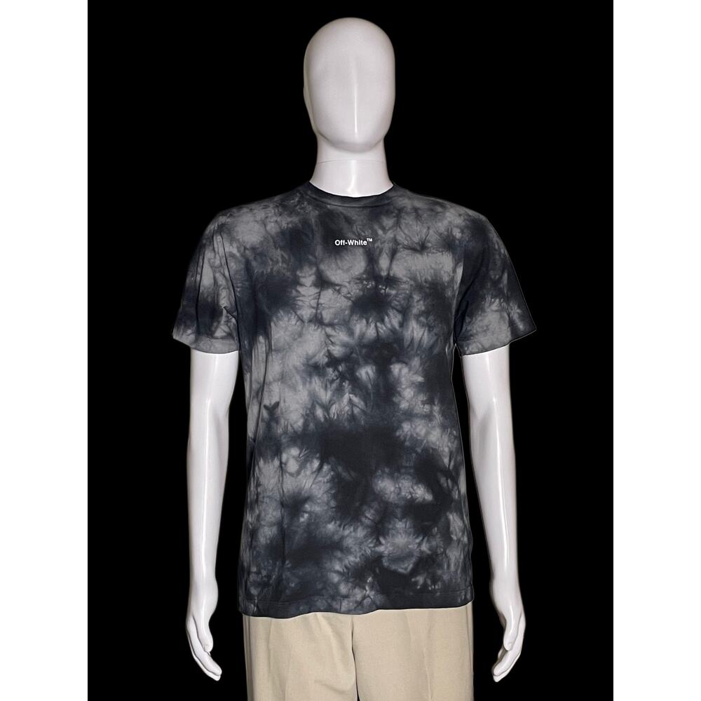 OFF-WHITE Seasonal Arrow Tie Dye Over Ska S/S Graphic Tee Men's Size Medium COA